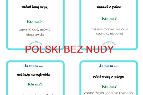 Ja mam kto ma - Zwierzęce frazeologizmy