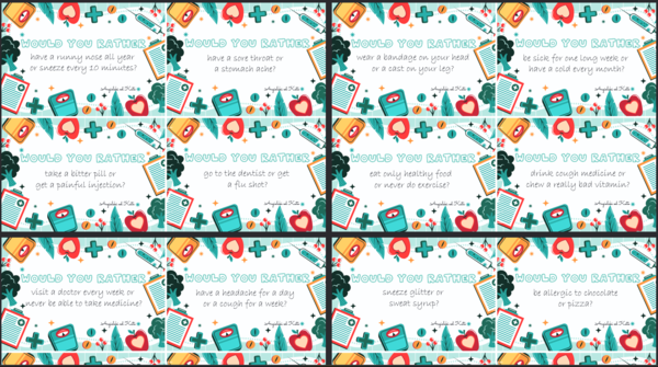 Health (Zdrowie) gra Would you rather /56 kart