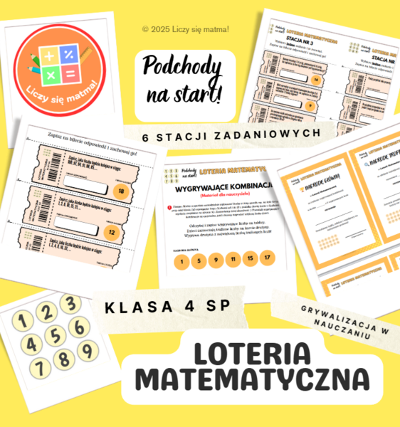 Podchody na Start – Loteria Matematyczna kl. 4 SP