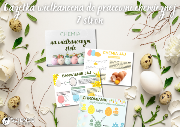 Gazetka wielkanocna do pracowni chemicznej