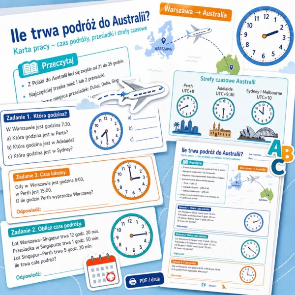 Ile trwa podróż do Australii?