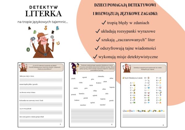 Detektyw Literka - na tropie językowych tajemnic...