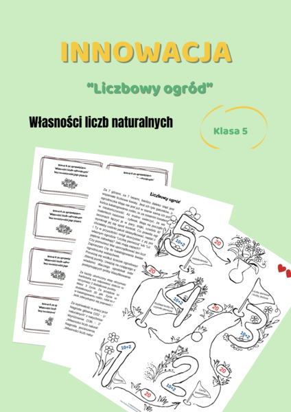 Innowacja na matematyce, grywalizacja, Własności liczb naturalnych, klasa 5