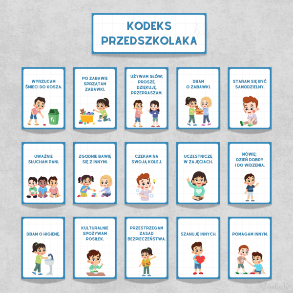 Kodeks Przedszkolaka - wersja niebieska