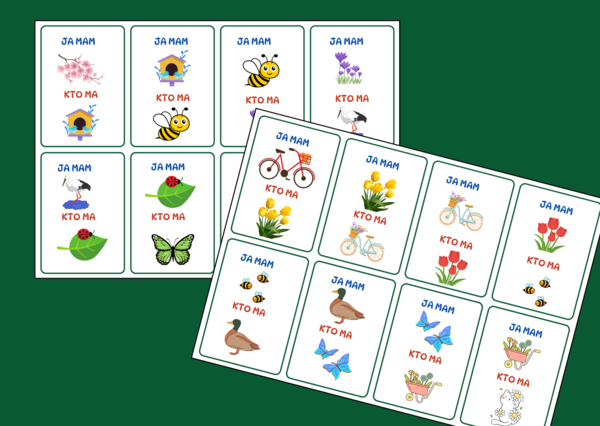 WIOSNA – Ja mam… Kto ma…? – 40 szt. - biblioteka - świetlica