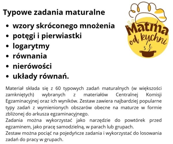 Matura - 60 typowych zadań