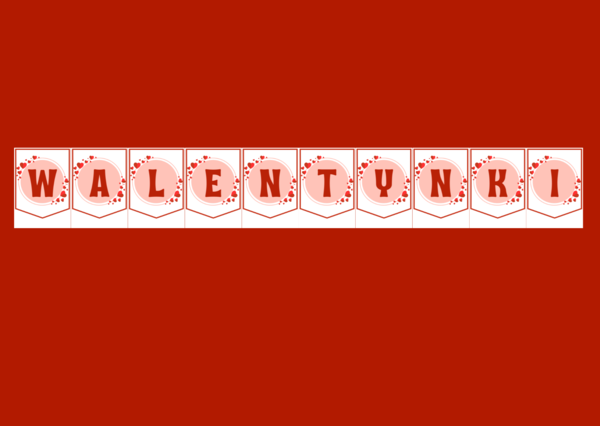 WALENTYNKI – biblioteka – świetlica – przedszkole – GIRLANDA – gazetka