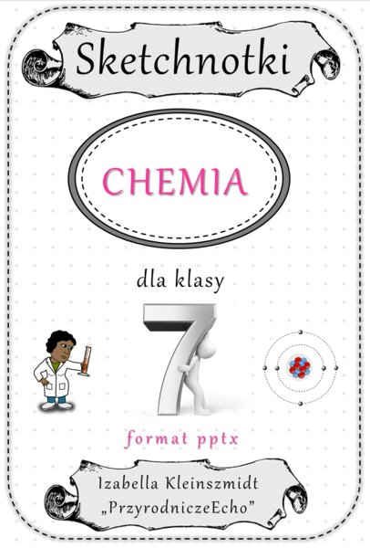 Megazestaw sketchnotek – notatek na każdą lekcję - na cały rok szkolny do chemii w klasie 7 – zgodne w wydawnictwem MAC