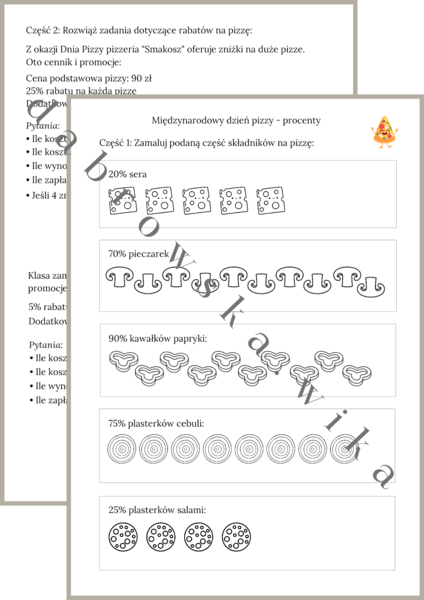 Dzień Pizzy ‐ procenty