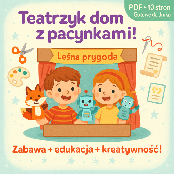 Teatrzyk domowy z pacynkami