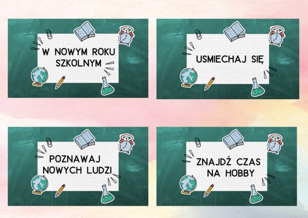 Gazetka ścienna - garść dobrych rad na nowy rok szkolny!