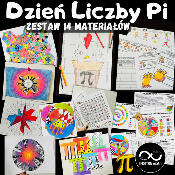 Zestaw 14 materiałów matematycznych na Dzień Liczby Pi dla wszystkich grup wiekowych. Liczba Pi, Dzień Matematyki, 14 Marca.