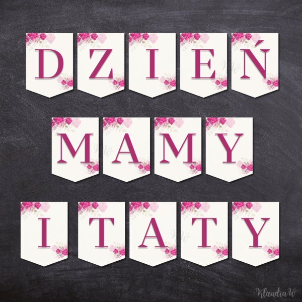 DZIEŃ MAMY I TATY - GIRLANDA