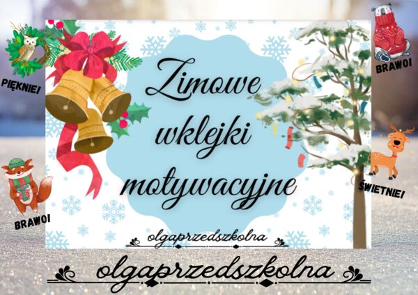 Zimowe wklejki motywacyjne