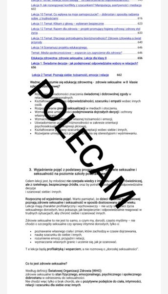 Edukacja zdrowotna. Spotkanie informacyjne z rodzicami.