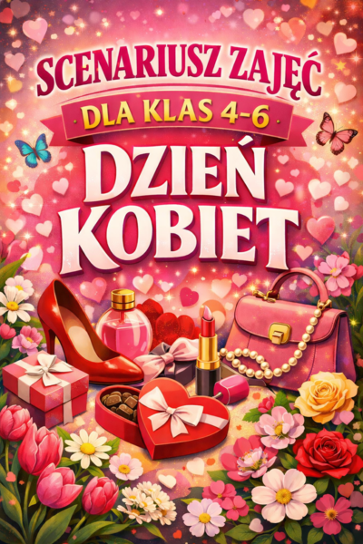 DZIEŃ KOBIET – scenariusz zajęć - klasy 4–6; edytowalny; lekcja wychowawcza; godzina wychowawcza