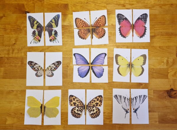 Układanka Montessori - Motyle