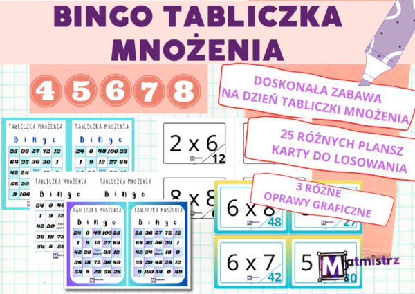 BINGO tabliczka mnożenia