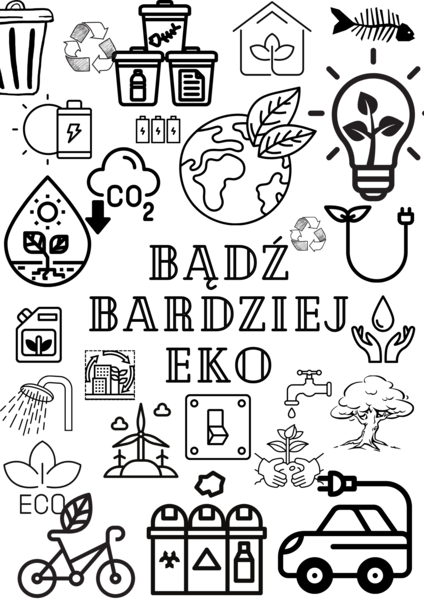 Dzień ziemi, ekologia, kolorowanka xxl