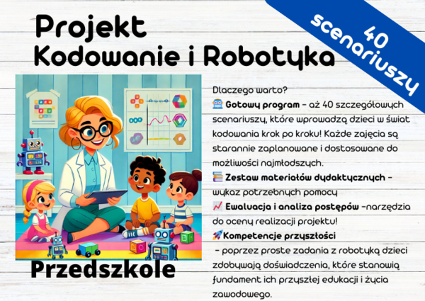 Kodowanie i Robotyka dla Przedszkolaka” – projekt edukacyjny