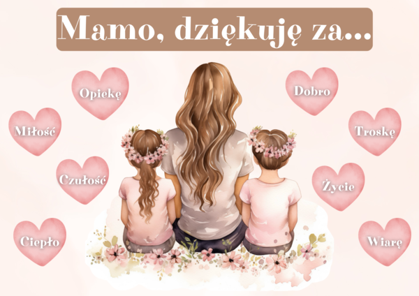 🤎 🤎DEKORACJA DZIEŃ MAMY - MAMO KOCHAM CIĘ ZA... 🤎 🤎
