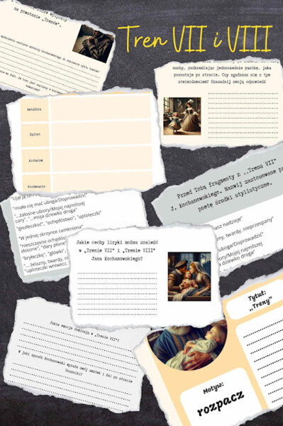 Od wersetu do emocji- stacje zadaniowe do ,,Trenu VII" i ,,Trenu VIII" J. Kochanowskiego