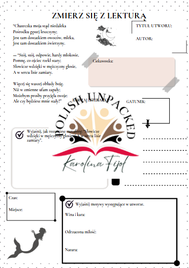 Zmierz się z lekturą "Świtezianka" Adama Mickiewicza