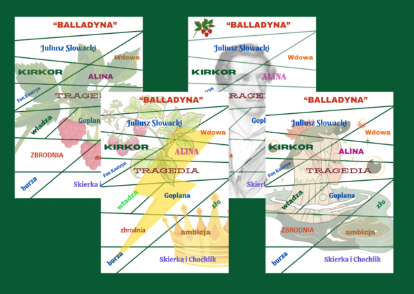 "BALLADYNA" - puzzle - 4 wersje