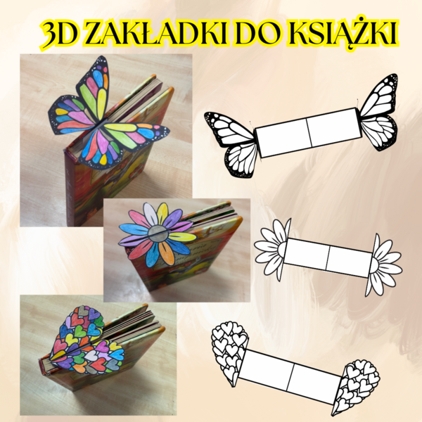 ZAKŁADKI DO KSIĄŻKI 3D