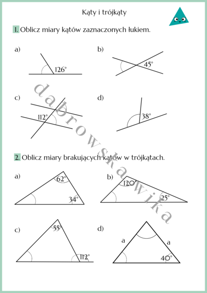 Kąty i trójkąty