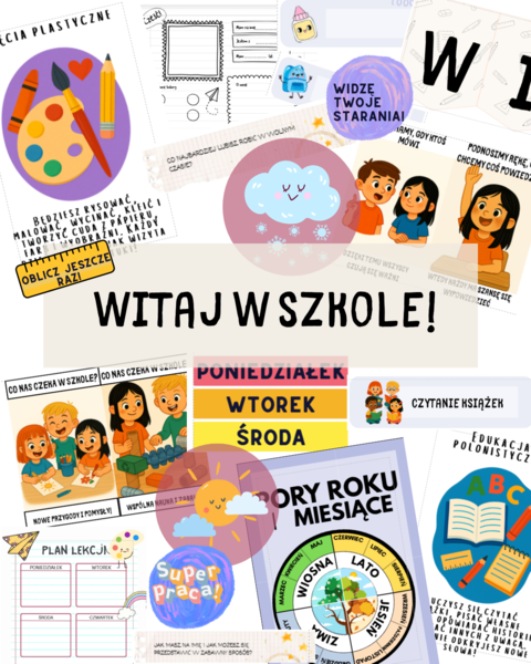 Pakiet Witaj w Szkole/ Nowa szkoła/ Rozpoczęcie roku szkolnego