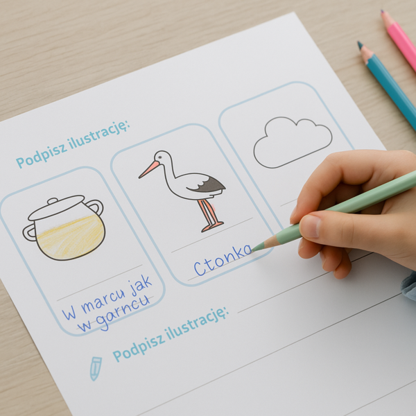 Karta pracy „Przysłowia marcowe”