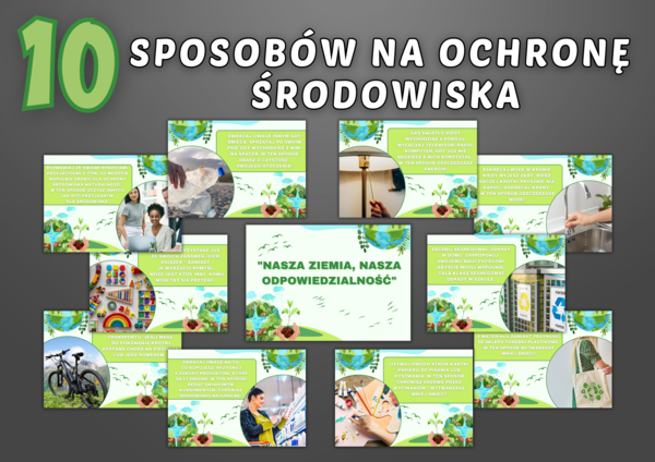 10 SPOSOBÓW NA OCHRONĘ ŚRODOWISKA -Gazetka szkolna