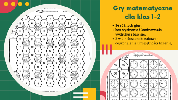 Gry matematyczne dla klas 1-2