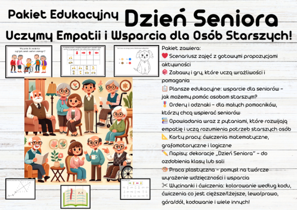 Pakiet Edukacyjny na Dzień Seniora – Uczymy Empatii i Wsparcia dla Osób Starszych!