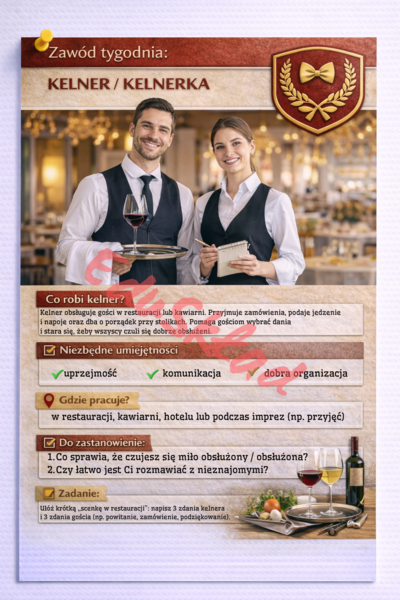 👩‍🏫👨‍🏫 KARTY ZAWODÓW – „Zawód tygodnia” cz. 1