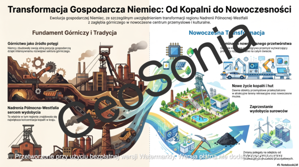 Zmiany w przemyśle Niemiec geografia klasa 6 sketchnotka
