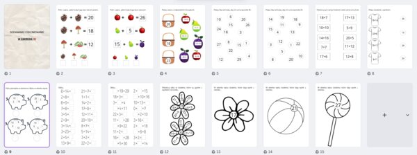 Dodawanie w zakresie 30