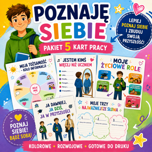 Pakiet kart pracy „Poznaję siebie”