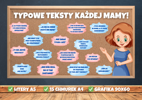 Gazetka szkolna - TYPOWE TEKSTY KAŻDEJ MAMY!