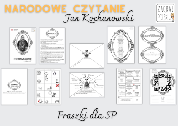 Ba(f)raszkujemy z Janem K. - Jan Kochanowski, fraszki - Narodowe Czytanie 2025 - materiał dla SP