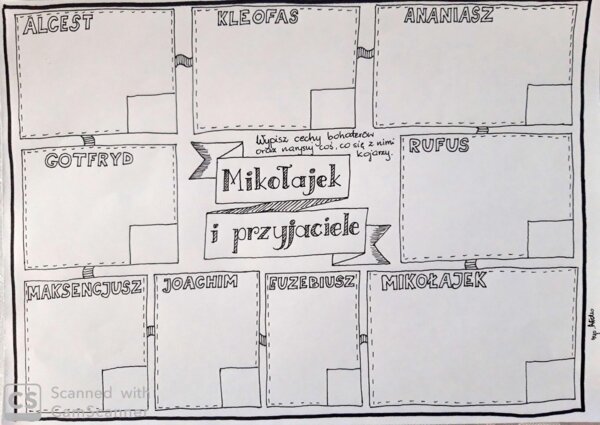Karty pracy - "Mikołajek" Rene Goscinny, J. J. Sempe