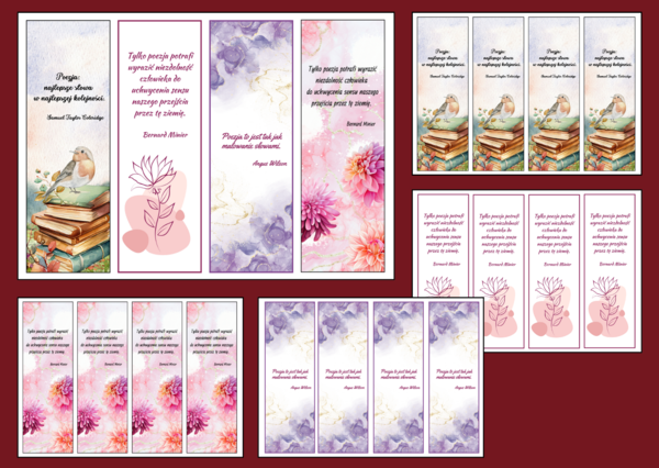 ŚWIATOWY DZIEŃ POEZJI – zakładki do książek – zakładka – wersja 2