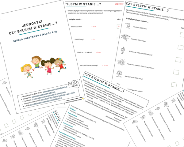 Jednostki "Czy byłbym w stanie...? (klasa 4-8)