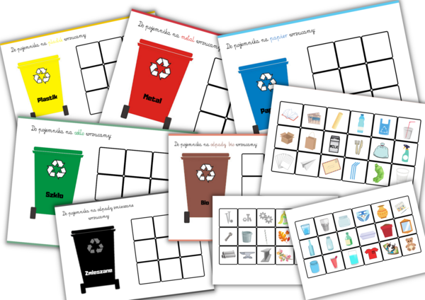 Karty pracy - segregacja śmieci