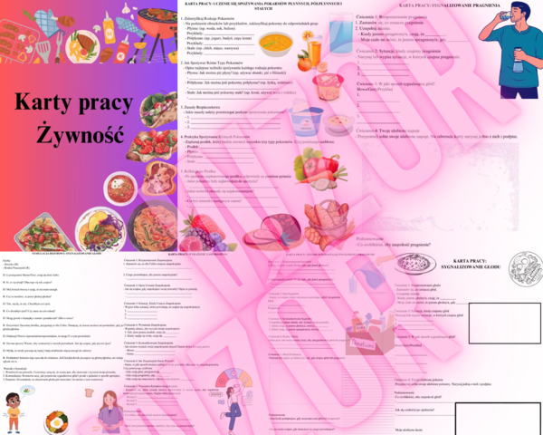 Karty Pracy - Żywność - 24 karty