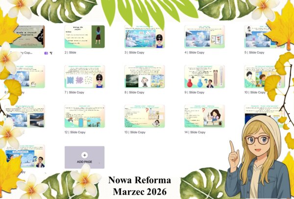 Prezentacja multimedialna w genial.ly do edycji „Woda w trzech stanach skupienia” wykonana na podstawie podręcznika „Przyroda” Nowa Era. Przyroda 4. Dział „Obserwuję zjawiska przyrodnicze”.