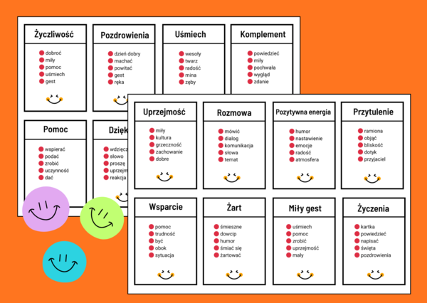⭐Dzień Życzliwości i Pozdrowień - TABOO – Dzień Uśmiechu - zajęcia z wychowawcą - biblioteka - język polski