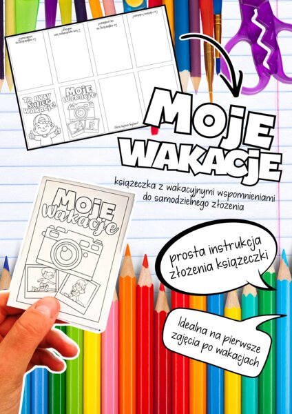 Moje wakacje - mini książeczka dla dzieci
