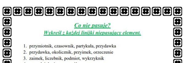 Wykreślanka - materiał do konkursów